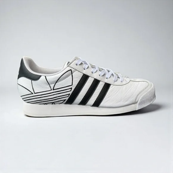 Adidas Originals Samoa Trefoil White & Black Sneakers – Men’s Size 12 - Picture 2 of 6